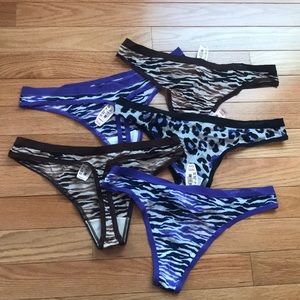 5 Assorted Victoria’s Secret Thong Panties